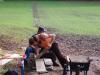 Cutting scaffold planks (in this case because they were free) for door boxes