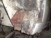 right hand spring hanger box, shut plates held on with rivets & filler.