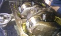 And being bolted to crank with ARP rod bolts (ARP lube on bolt).