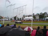 Silver race car