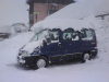 Van's out, just a ton of snow on roof.
