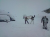 1st morning out.  our car & van on left