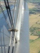 Wing struts, a black cable tie holding it together