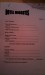 Typical evening menu